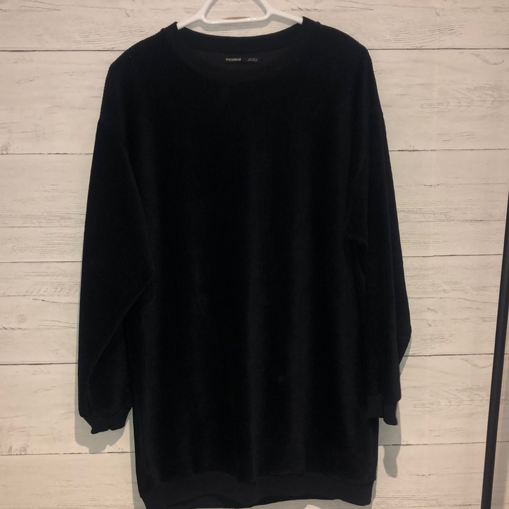 Pull & Bear long sleeve ribbed loose dress